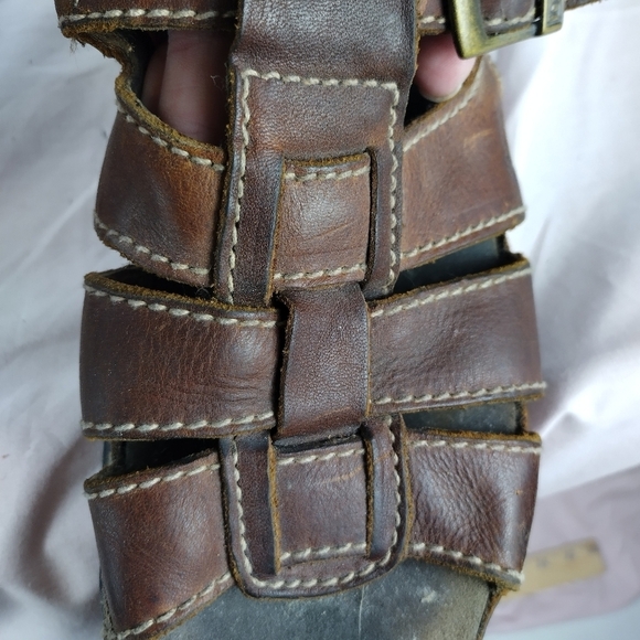 Vtg Dr Martens Men\'s Size 11  Platform Leather Sandals England Summer Wear main image 4